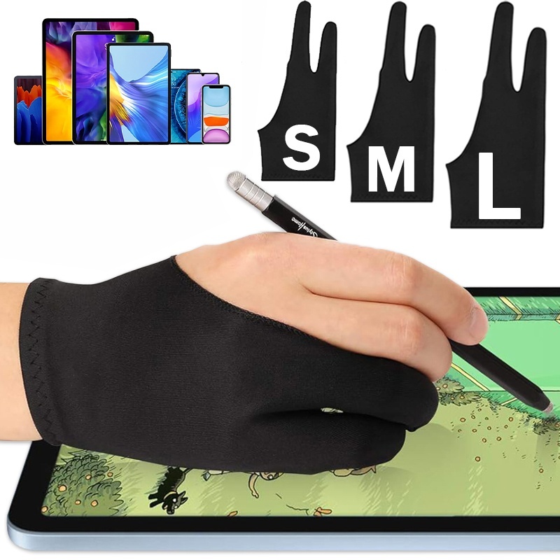Touchscreen Glove Capacitive - S/M/L Anti-dokunmatik Eldiven İki Parmaklı Çizim
