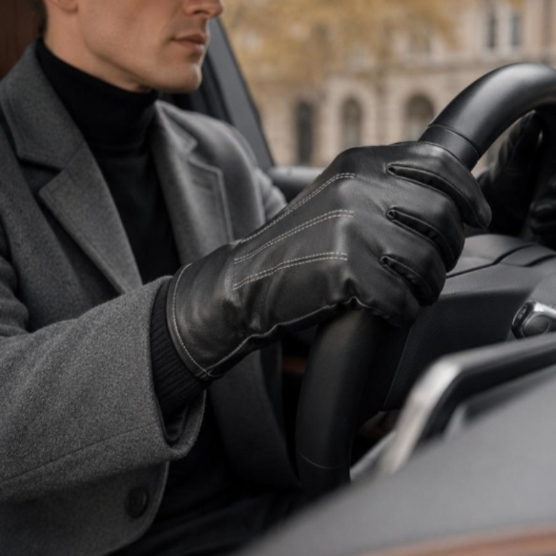 Termal PU Deri Eldivenler Unis - Leather Driving Glove incelemesi ve fiyatı